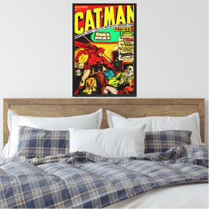 1940's CAT-MAN Comics Canvas Print