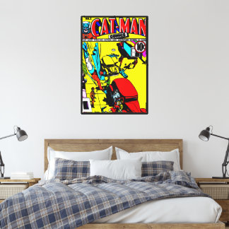 1940's CAT-MAN Comics Canvas Print