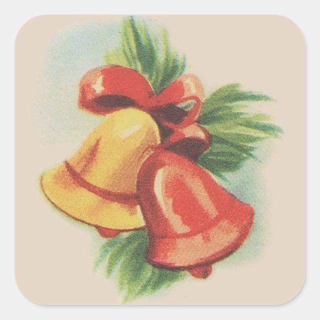 1940s Christmas Bells Sticker (Front)