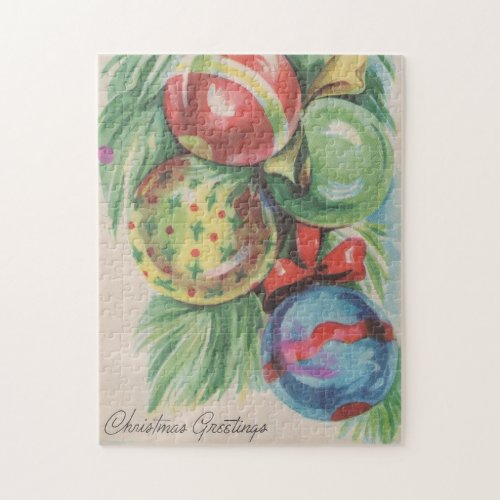 1940s Christmas Ornaments Jigsaw Puzzle