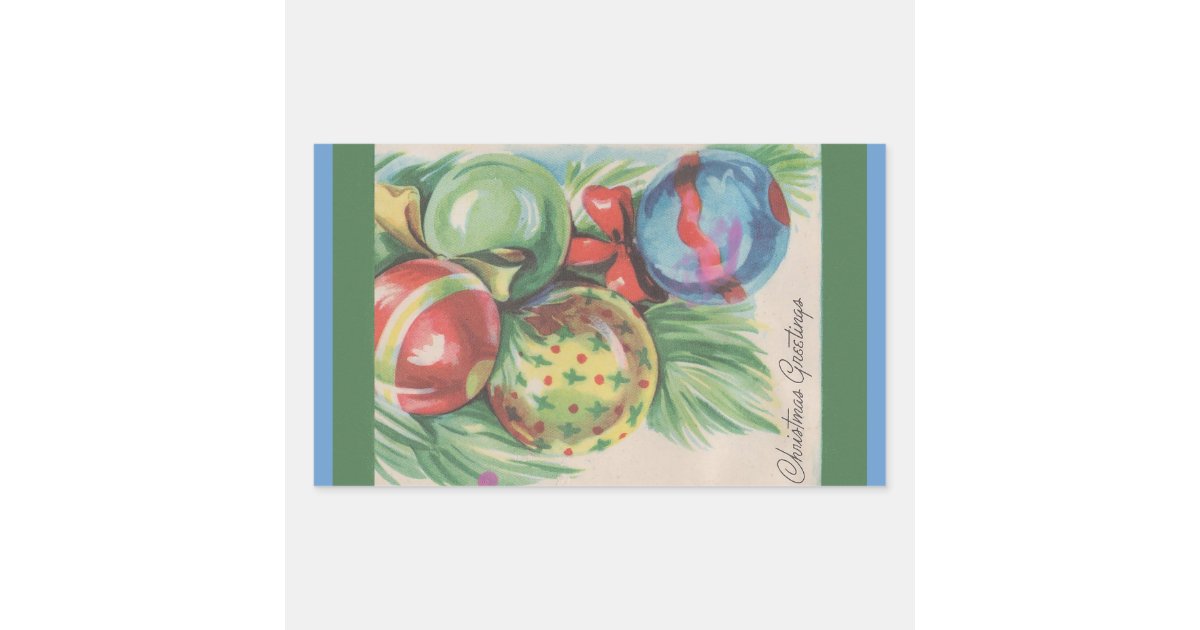 Vintage Christmas Envelope Seal Stickers