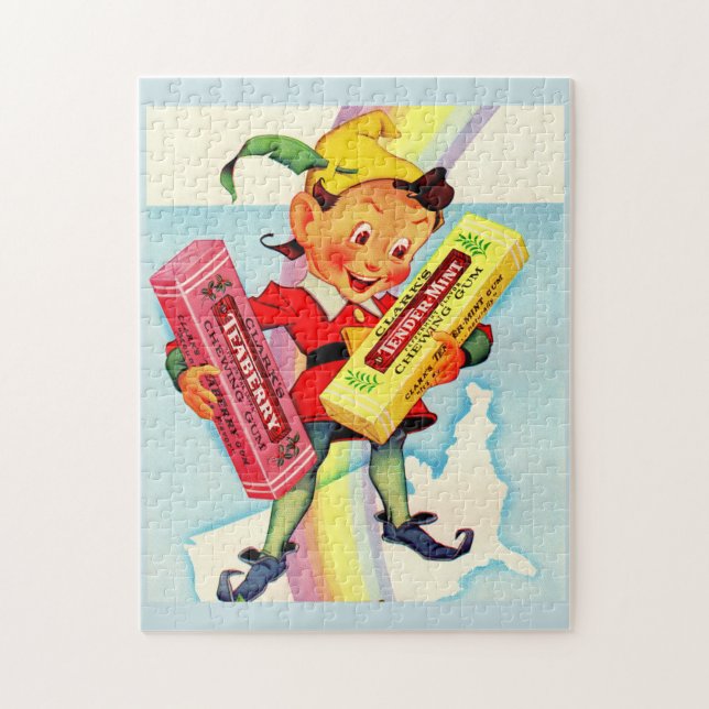 1940s Clark’s chewing gum elf Jigsaw Puzzle (Vertical)