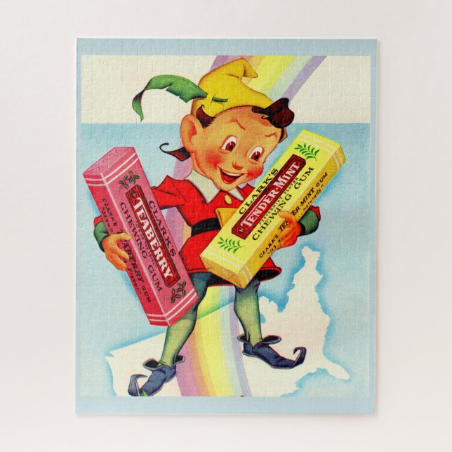 1940s Clark’s chewing gum elf Jigsaw Puzzle (Vertical)
