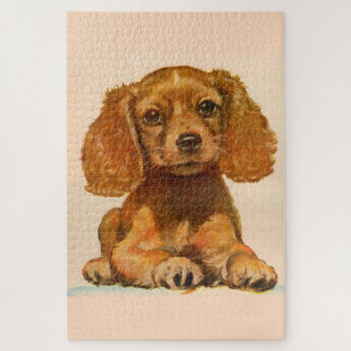 1940s cocker spaniel puppy - The Cutest in History Jigsaw Puzzle