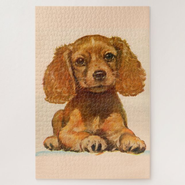 1940s cocker spaniel puppy - The Cutest in History Jigsaw Puzzle (Vertical)