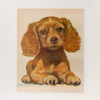 1940s cocker spaniel puppy - The Cutest in History Jigsaw Puzzle