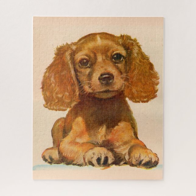1940s cocker spaniel puppy - The Cutest in History Jigsaw Puzzle (Vertical)