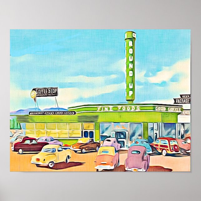 1940's Diner- Store Poster (Front)