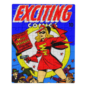 1940's EXCITING Comics Acrylic Puzzle