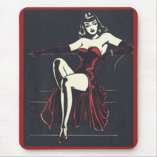 1940s femme fatale mouse pad