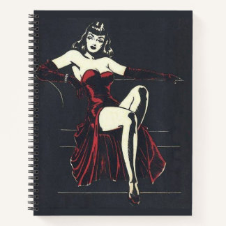 1940s femme fatale notebook