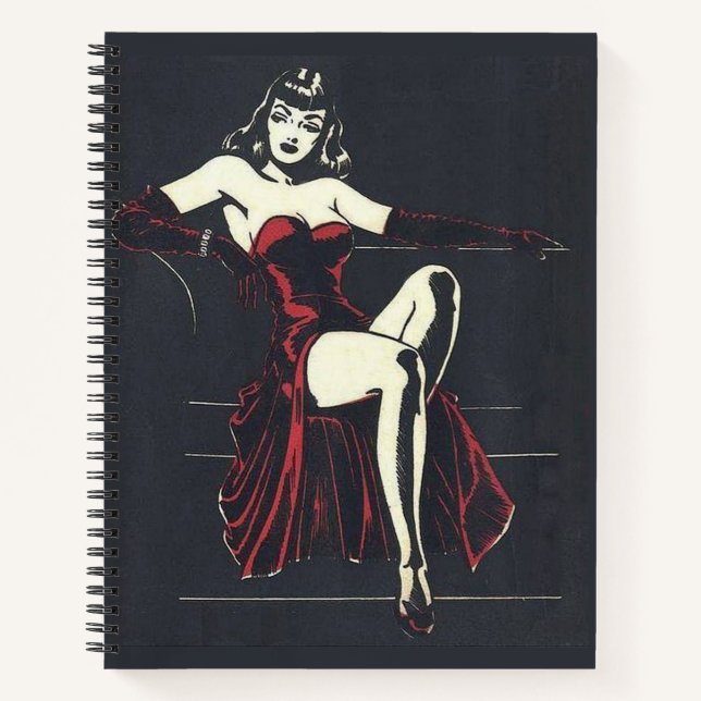 1940s femme fatale notebook (Front)