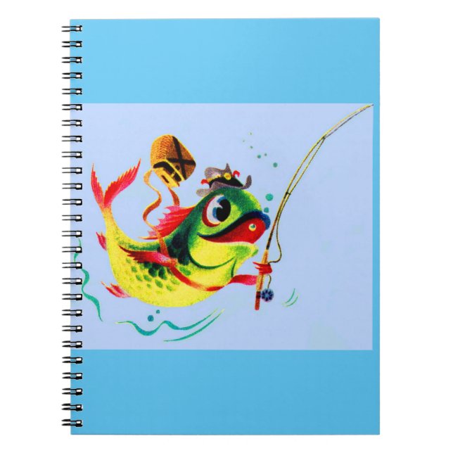 1940s fishing fish notebook (Front)