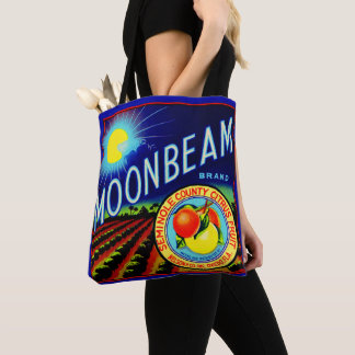 1940s fruit crate label Moonbeam brand citrus Tote Bag