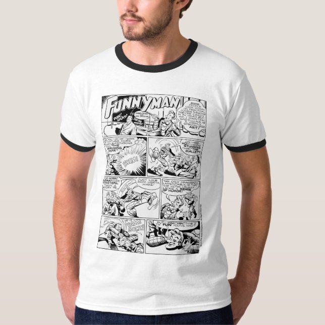 1940's "FUNNYMAN" Comic Strip T-Shirt (Front)