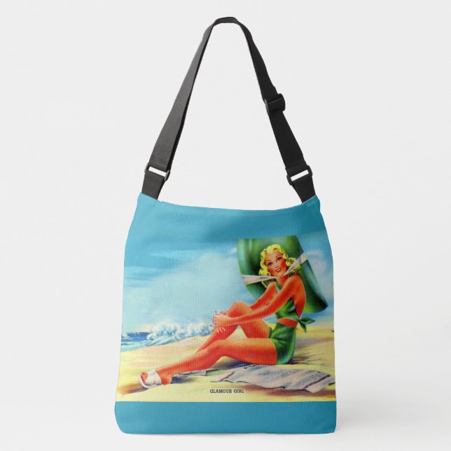 1940s glamour girl crossbody bag (Front)