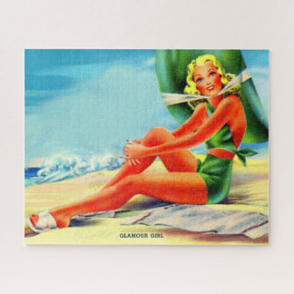 1940s glamour girl jigsaw puzzle