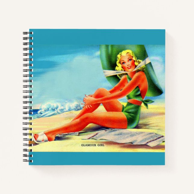 1940s glamour girl notebook (Front)