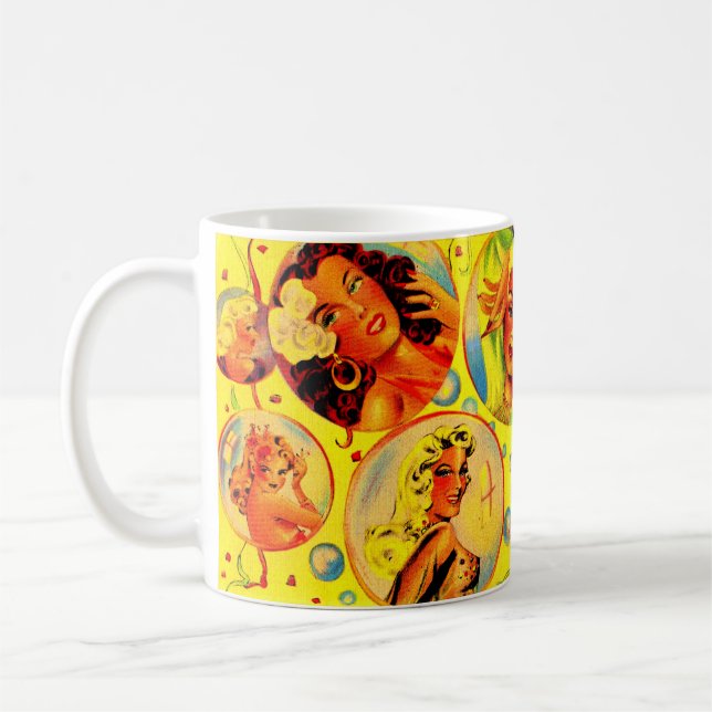 1940s glamour girls coffee mug (Left)
