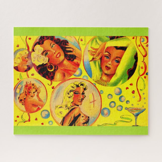 1940s glamour girls jigsaw puzzle (Horizontal)