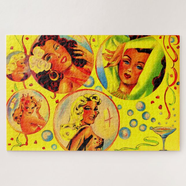 1940s glamour girls jigsaw puzzle (Horizontal)