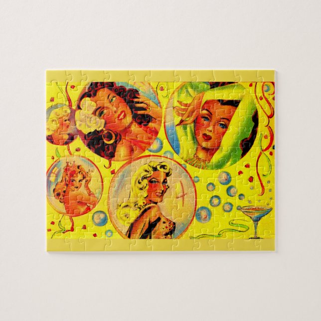 1940s glamour girls jigsaw puzzle (Horizontal)