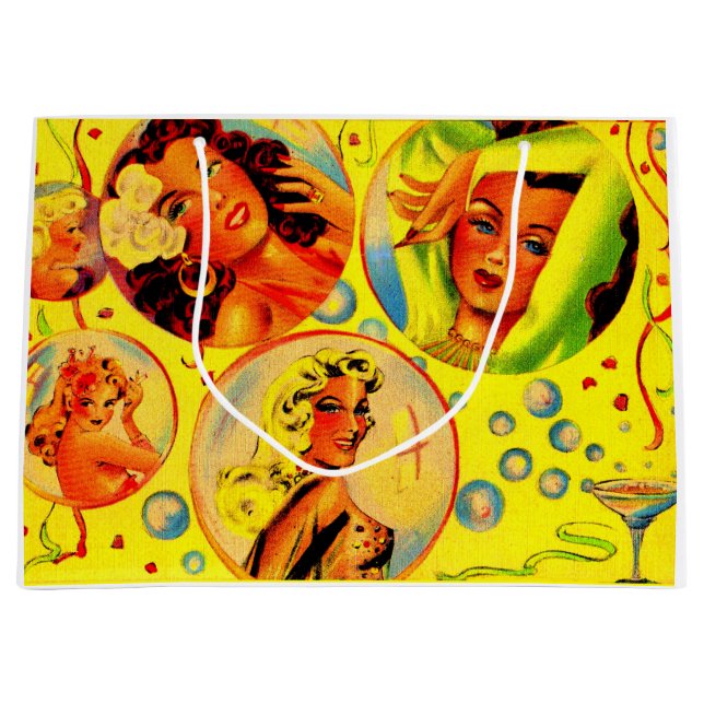 1940s glamour girls large gift bag (Front)