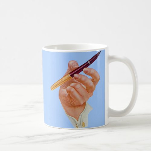 1940s hand me a pen coffee mug