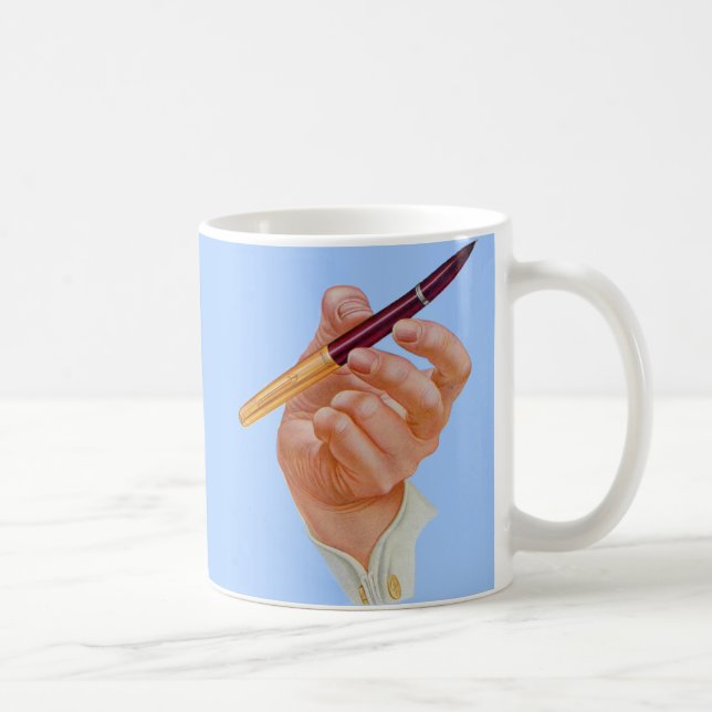 1940s hand me a pen coffee mug (Right)