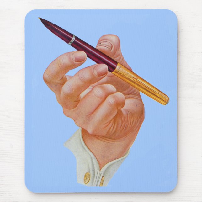 1940s hand me a pen mouse pad (Front)