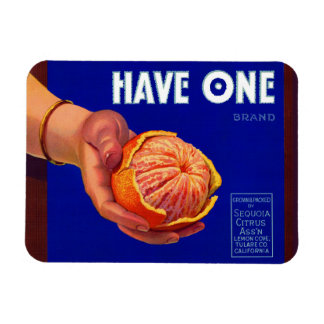 1940s Have One orange crate label Magnet