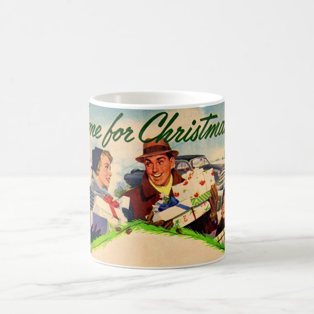 1940s Home for Christmas Coffee Mug (Center)