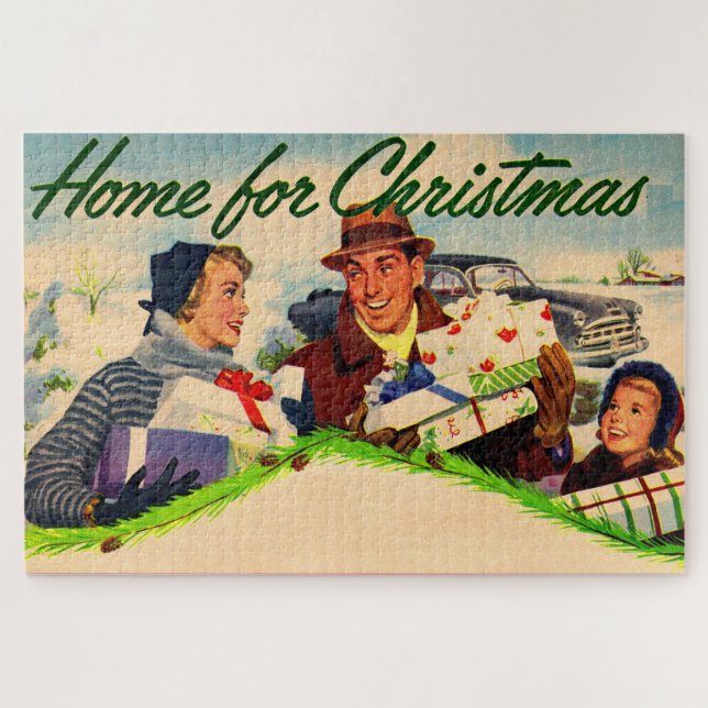 1940s Home for Christmas Jigsaw Puzzle (Horizontal)