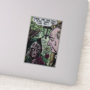 1940s Horror vintage comics for comic book lovers Sticker