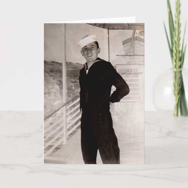 1940s jaunty sailor  card (Front)