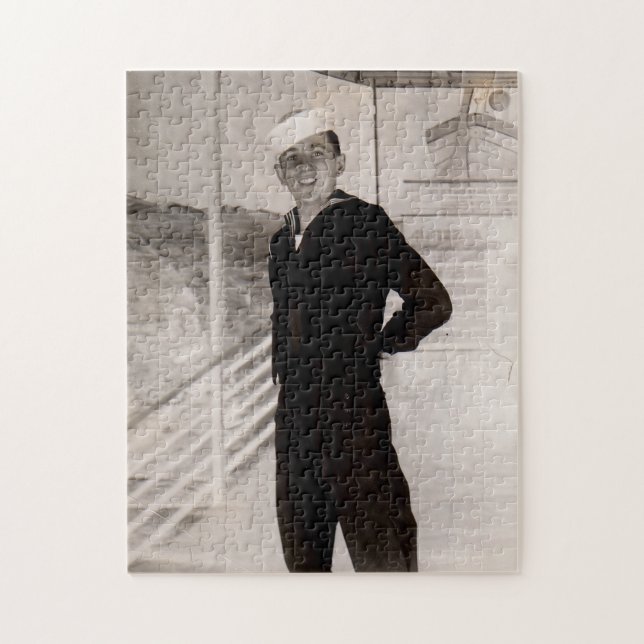 1940s jaunty sailor jigsaw puzzle (Vertical)