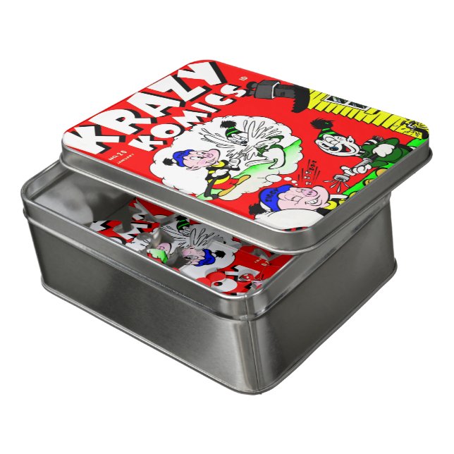 1940's KRAZY Komics Acrylic Puzzle  (Lid Open)