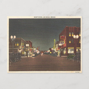 1940's Las Vegas Fremont St. Post Card Neon