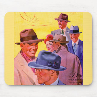 1940s men in hats mouse pad