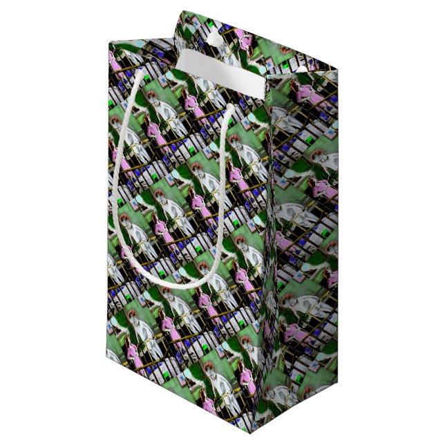 1940s mother and her giant baby small gift bag (Front Angled)