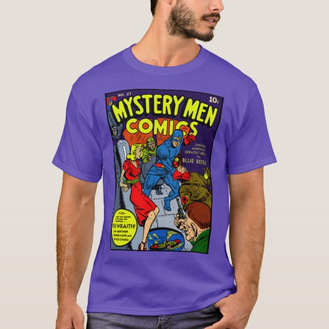 1940's 'Mystery Men' Comics T-Shirt (Front)