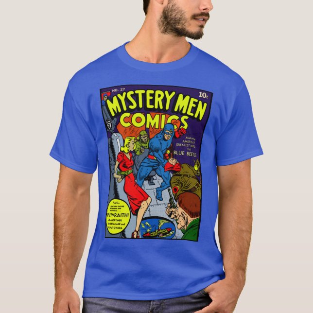 1940's 'Mystery Men' Comics T-Shirt (Front)
