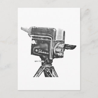 1940's or 1950's Broadcast Studio TV Camera Postcard