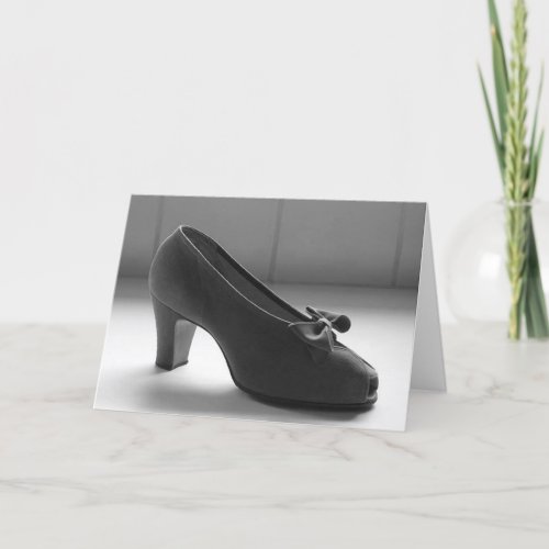 1940s Peep Toe Heels Greeting or Note Card