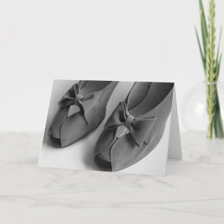 1940's Peep Toe Heels Greeting or Note Card