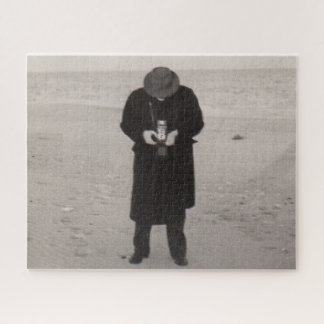 1940s photographer on the beach jigsaw puzzle