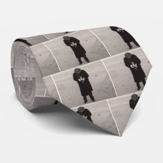 1940s photographer on the beach neck tie