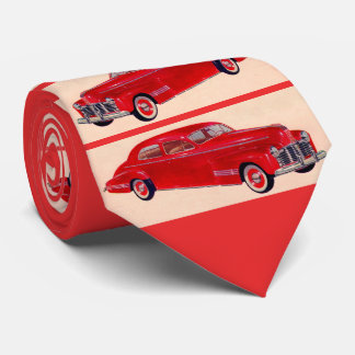 1940s Pontiac Torpedo print Neck Tie