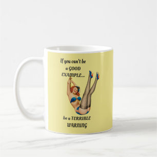 1940s Retro Pin-up Girl Funny Coffee Cup Mug