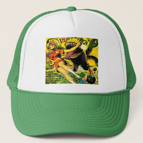 1940s SCI FI COMICS DESIGN ART COVER  Trucker Hat